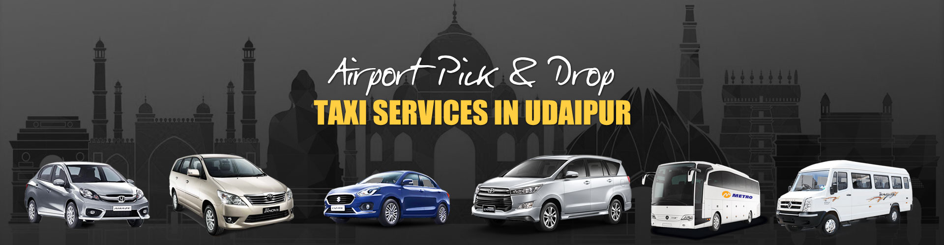 Airport Pickup and Drop Service in Udaipur - Mateshwari Tours