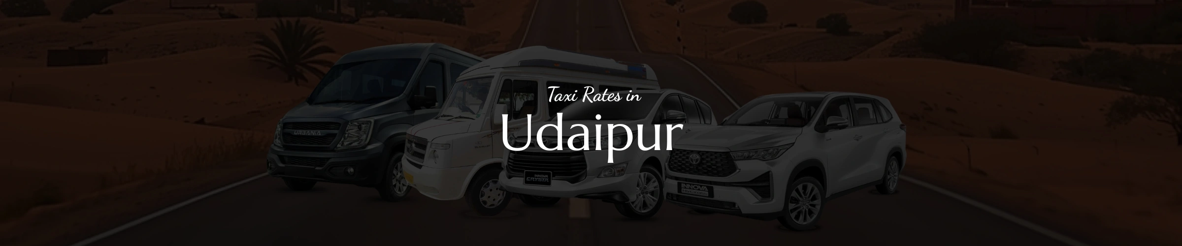 Taxi Rates in Udaipur